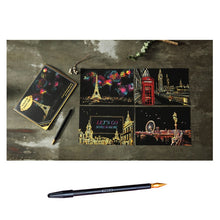 Load image into Gallery viewer, 4pcs DIY Drawing Painting Rainbow Scratch Art Mini Notes with Stylus
