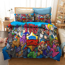 Load image into Gallery viewer, Bedding Set Brawls Cartoon Stars Anime Figure Quilt Cover

