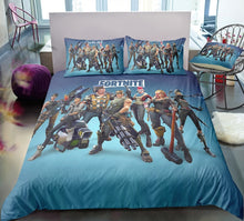 Load image into Gallery viewer, 3D Cartoon Bedding Suit Fortnites Quilt Cover Fortress Night Printed
