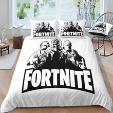 Load image into Gallery viewer, 3D Cartoon Bedding Suit Fortnites Quilt Cover Fortress Night Printed
